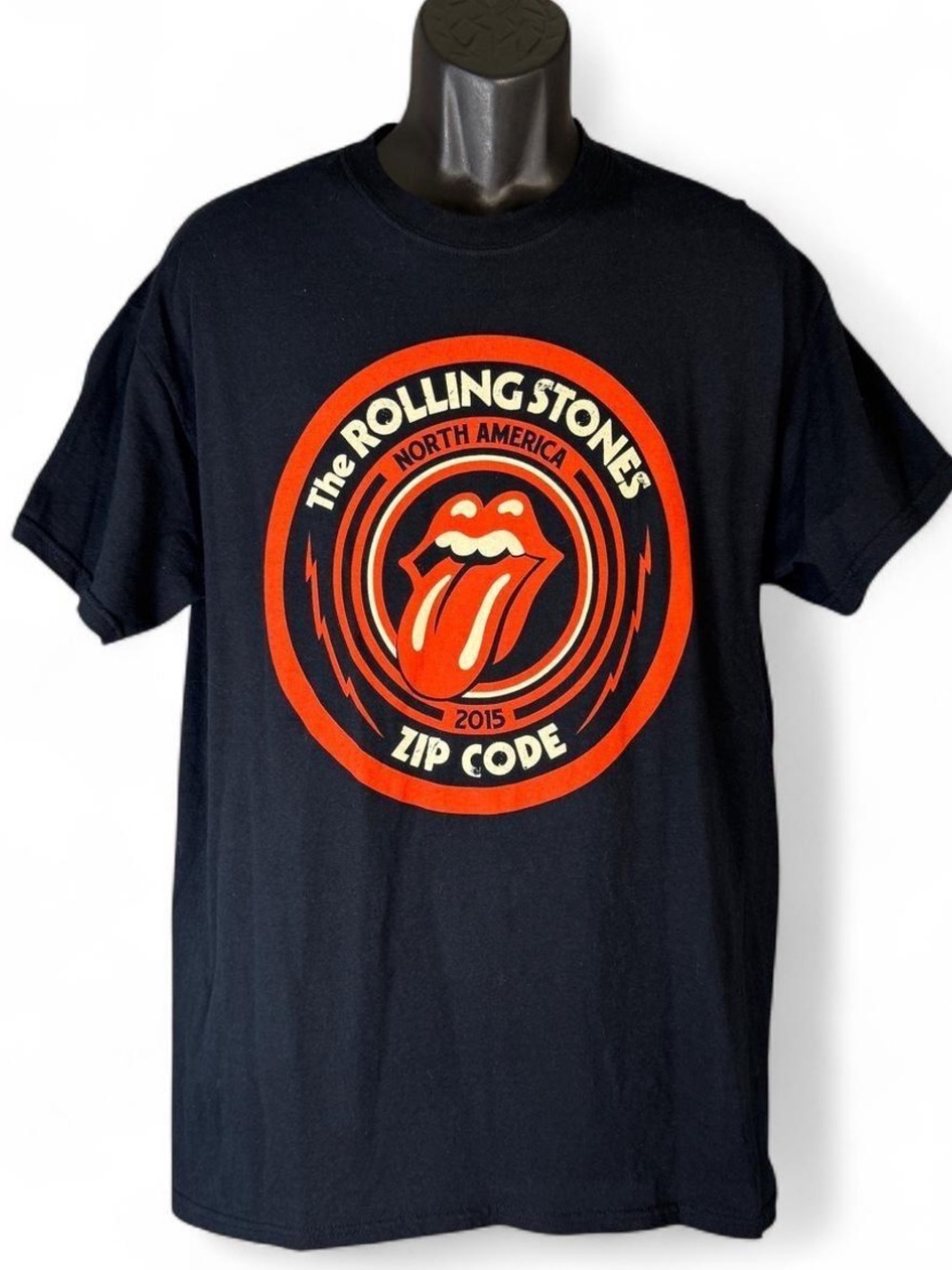 The Rolling Stones 2015 Zip Code Tour Shirt Mens L